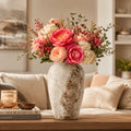 Easy-Access Ceramic Flower Vase – tabletop floral display and modern home decor, Rustic Ceramic Vase Set Of 3 Sizes for Home Decor Farmhouse Flower Vase for, designed for American homes, daily convenience and practical gifting