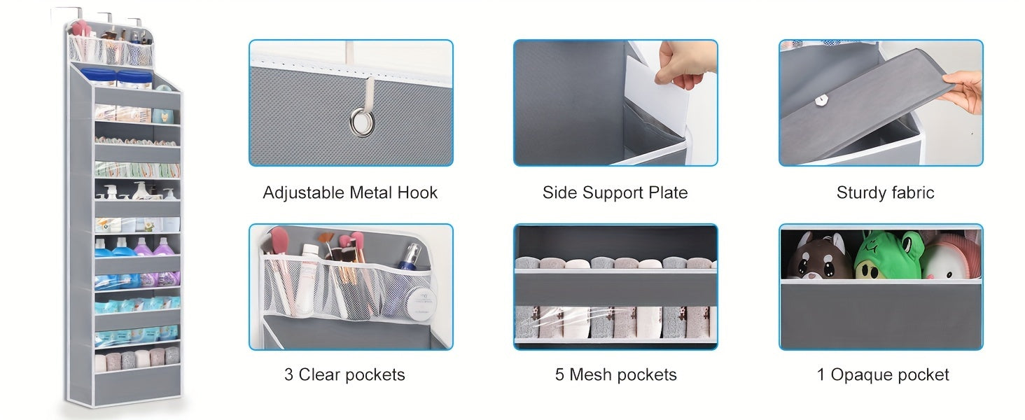 Smart Home Storage Organizer – space-saving everyday organization, Over Door Hanging Organizer No Tilt Closet Organizer for Diaper Shoes Over Door Storage, designed for American homes, daily convenience and practical gifting