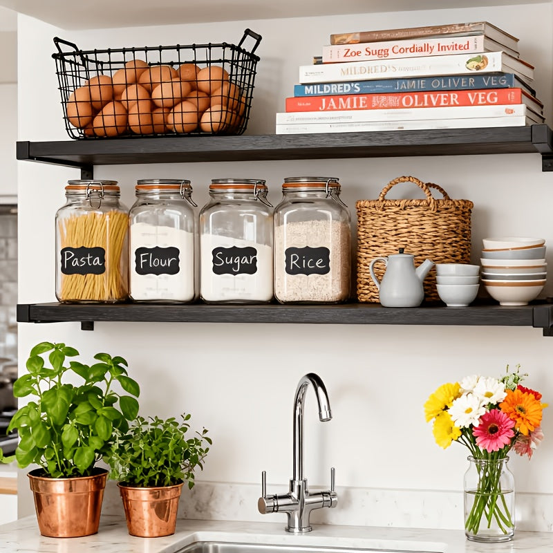 Space-Saving 2 Pack Mason Jar Set – clear reusable pantry storage, 2 Pack Large Glass Jars with Airtight Lids 1 Gallon Mason Jars with Replacement, designed for American homes, daily convenience and practical gifting