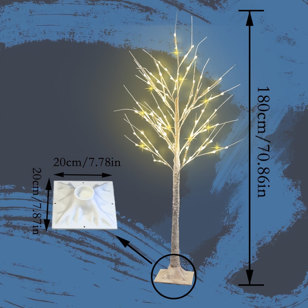 6ft/5ft/3ft/2ft Simulated Birch Tree Lights, Landscape Trees, USB Eight-function LED Lights, Suitable for Garden, Stairs, Railing Decorations, Christmas Decorations, Wedding And Holiday Decoration Lights,, IP44
