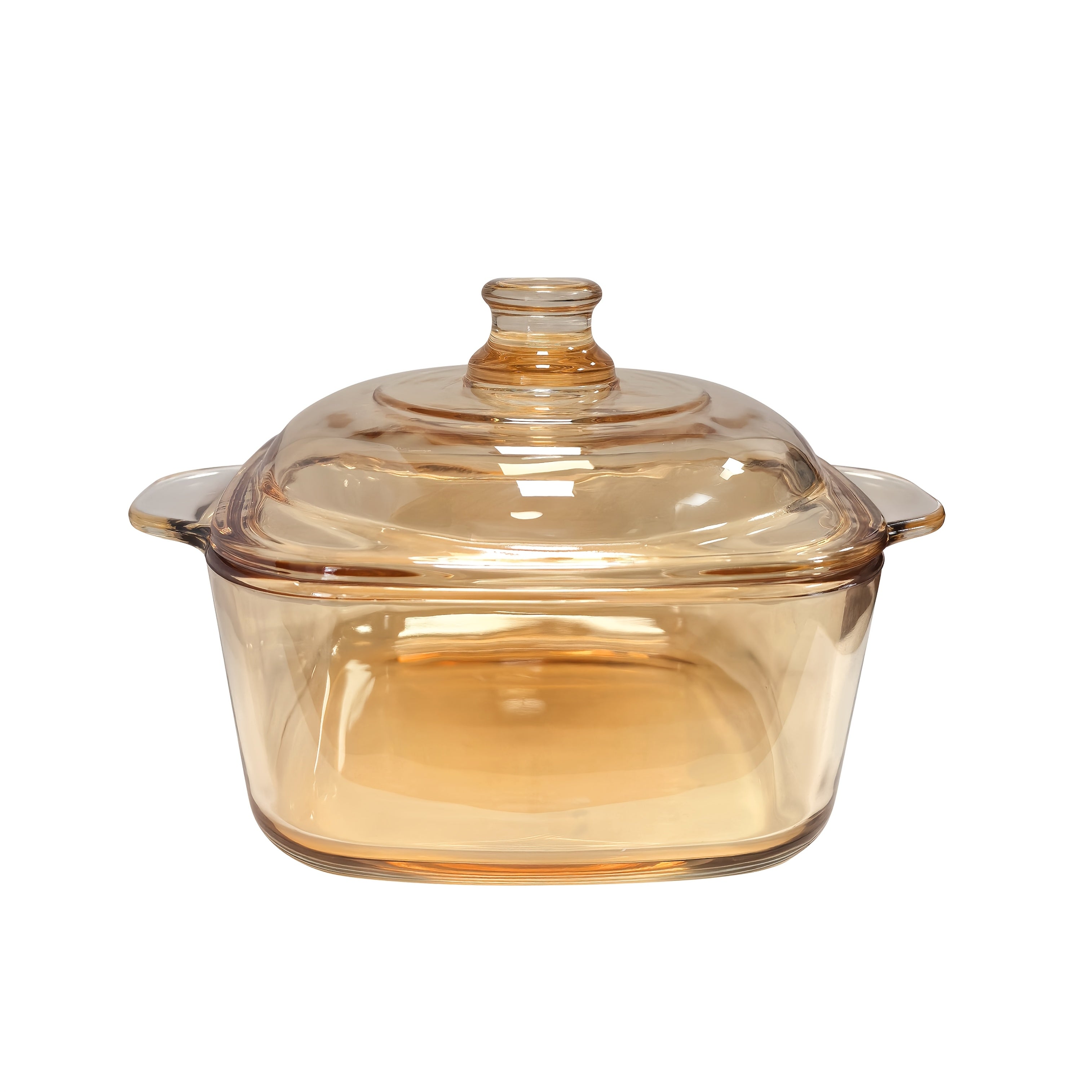 1/2/4pcs Premium Amber-Tinted High-Borosilicate Glass Pot with Lid 33.81oz Thermal Shock Resistant Multi-functional Suitable for Stovetop Oven Microwave Freezer Dishwasher Ideal for Simmering Soups Stewing Dishes Roasting Meats Essential