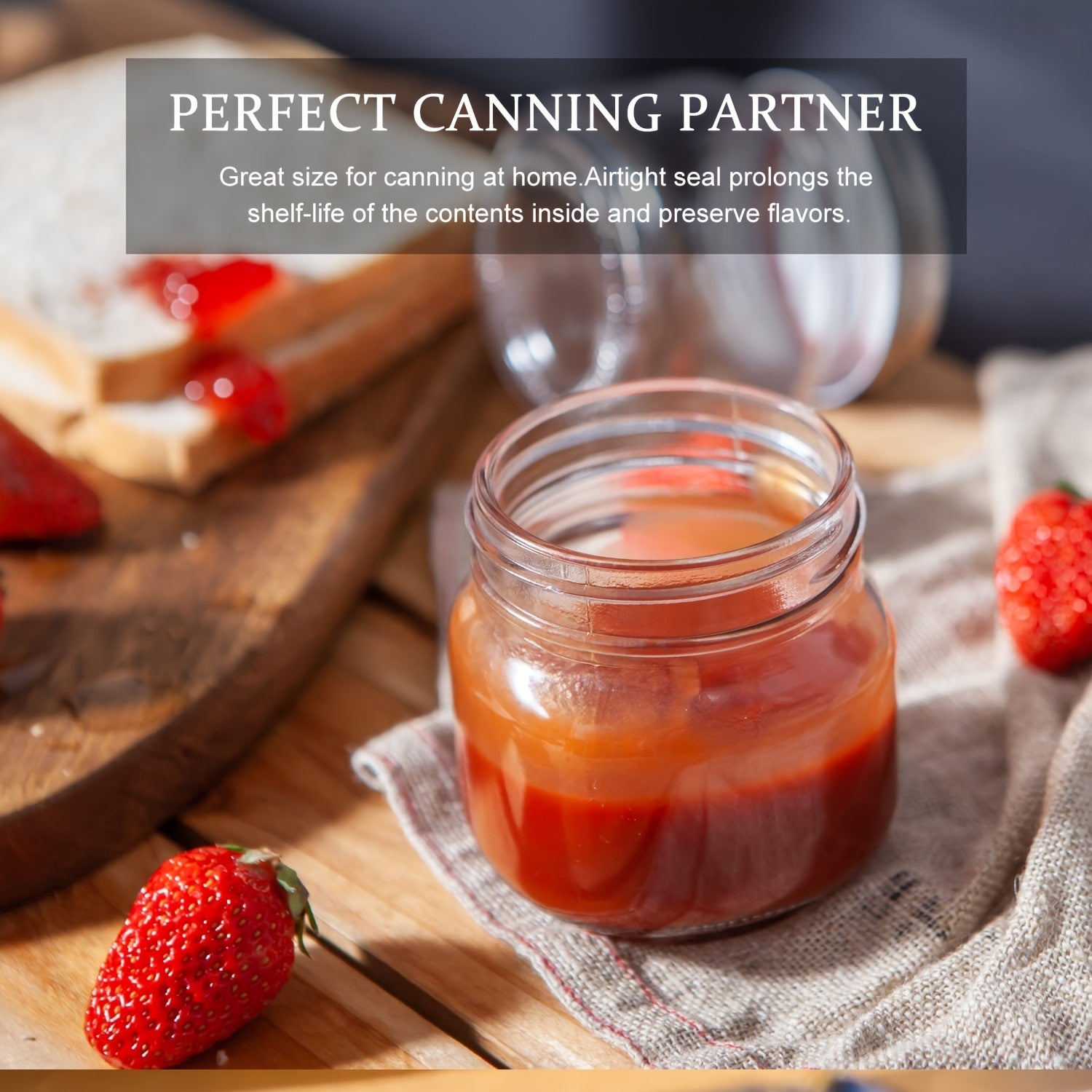 9/18/27/36-Pcs, 8oz Glass Jars with Lids, Regular Mouth Mason Jars for Storage, Spice Canning Jar for Caviar, Herb, Jelly, Jams, Honey, Dishwasher Safe