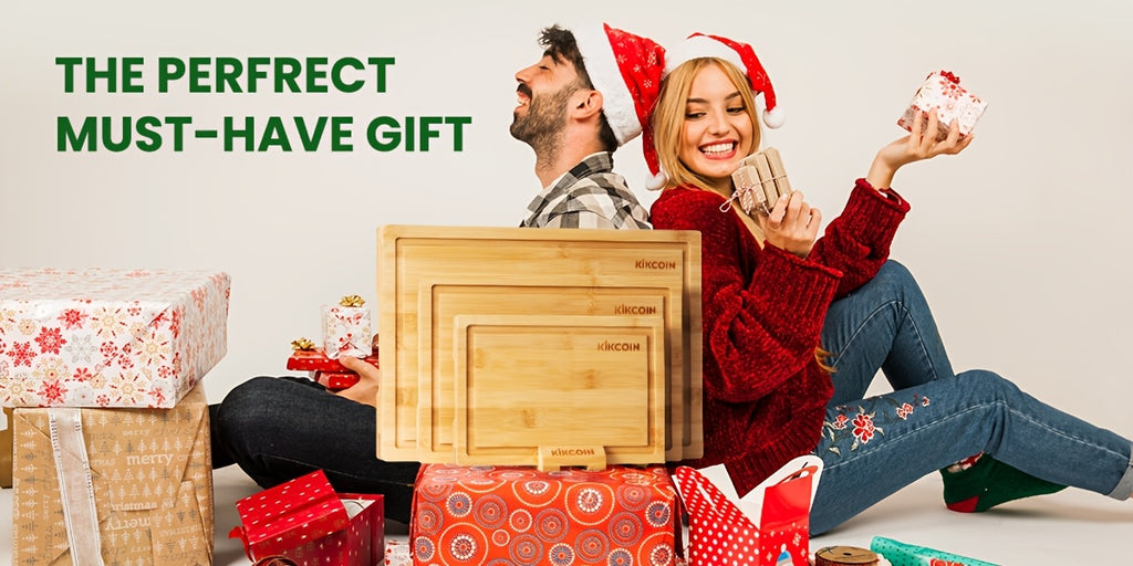 4pcs Oversized Bamboo Cutting Board, Equipped With Cutting Board Rack, Kitchen Gadgets, Juice Groove, Knife Friendly, Multifunctional Board, The Best Gift For Family, Friends And Relative. Memorial Day, Spring Essentials, Mother'S Day Gift