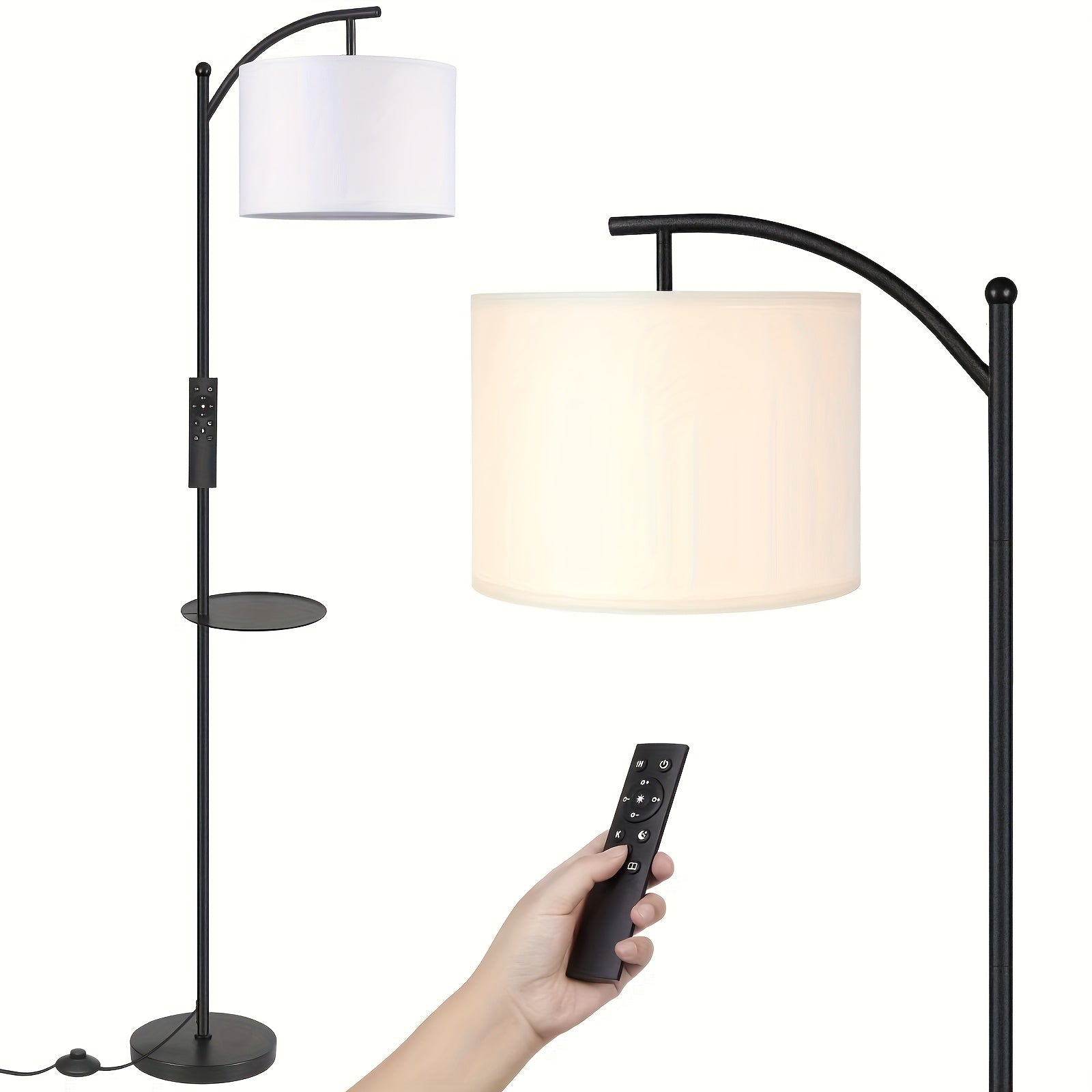 Space-Saving Decorative Home Lighting – warm functional room lighting, Modern Arc Floor Lamp for Living Room Bedroom Office Bright Lighting And Soft White, designed for American homes, daily convenience and practical gifting