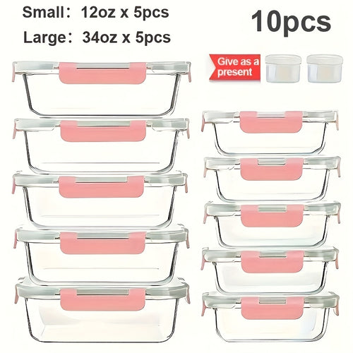 10-Piece Glass Food Storage Container Set – view 2
