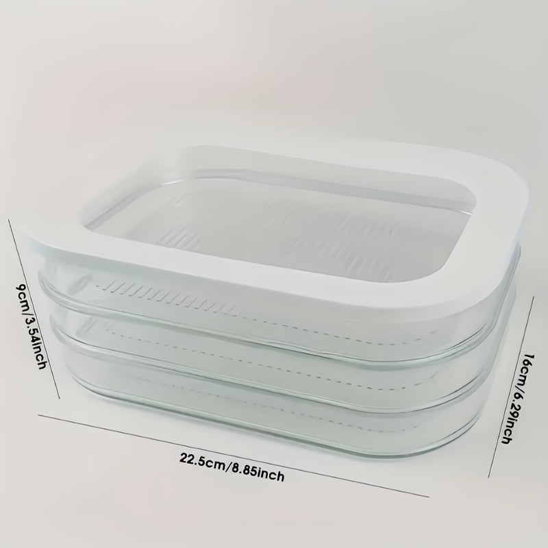 Storage Bins – leak-resistant reusable meal prep, Stackable Meat Storage Set of Stackable Meat St