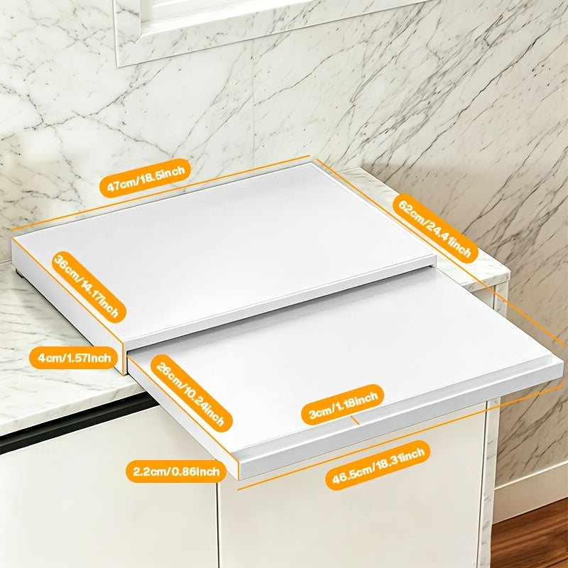 1 Set Of Kitchen Microwave Bottom Pull-out Storage Rack, Microwave Bracket, Adjustable Telescopic Rack, Kitchen Microwave Rack with Storage, Microwave Rack, Detachable Countertop, Easy to Install, Suitable for Kitchen Cooking And Baking