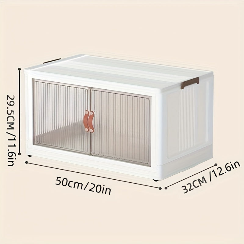 Premium 3pcs Stackable Storage Drawer – smooth-access cabinet organization, Bin with Drawers Stackable Storage Bins with Wheels Open Front Foldable Design for Home, designed for American homes, daily convenience and practical gifting