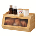 Premium Countertop Bread Storage Box – fresh-bread countertop organization, Natural Bread Box Bamboo Bread Box for Kitchen Countertop Farmhouse Bread Storage Box with, designed for American homes, daily convenience and practical gifting