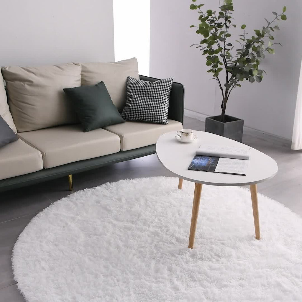 Soft Area Rug – A Cozy Round Shaggy Rug Is Perfect for The Bedroom, While a Soft And Fluffy Round Carpet Is Suitable for The Living Room. It'S Easy to Clean, Comfortable, And Plush Rugs Are