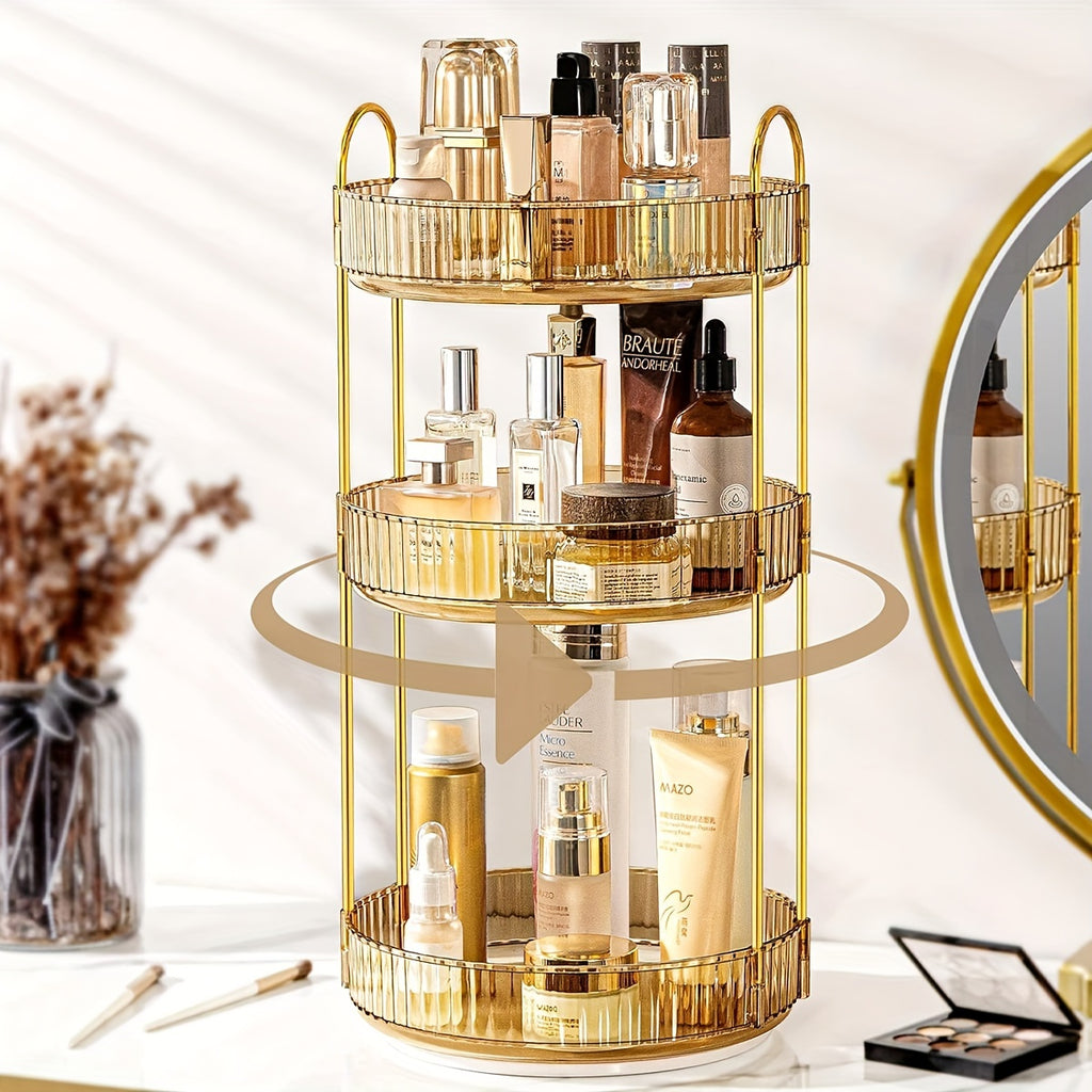 Modern 3Tier Home Storage Organizer – space-saving everyday organization, 3Tier Height Adjustable Seasoning Organizer Lazy Rotating Turntable Spice Organization for Table Top Pantry, designed for American homes, daily convenience and practical giftin