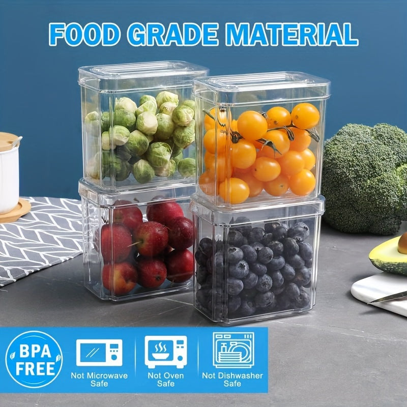 Space-Saving Refrigerator Storage Organizer – easy-access fridge organization, 10-Pack Refrigerator Organizer Bins Fridgeorganizers And Storage Clear Stackable Fridgeorganizer with Lid Bpa-Free Fruit, designed for American homes, daily convenience an