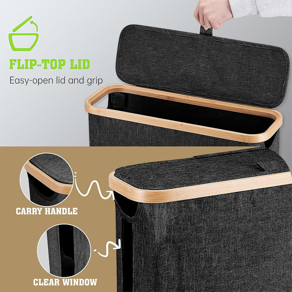 Smart Stackable Home Storage Bins – portable space-saving storage, Bamboo Toilet Paper Storage Basket with Lid Large Capacity Holds 12 Rolls Multi-functional Bathroom, designed for American homes, daily convenience and practical gifting
