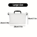 Plastic Storage Bins with Lids and Handle, Clear Plastic Latching Box for Storage, Stackable Storage Containers for Organizing, Multi-Purpose