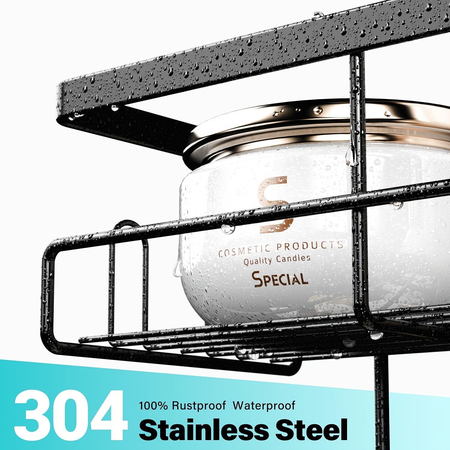 Smart Adjustable Home Storage Rack – durable multi-purpose storage, Over The Door Shower Caddy Hanging Black Rustproof Shower Organizer Over The Door -, designed for American homes, daily convenience and practical gifting