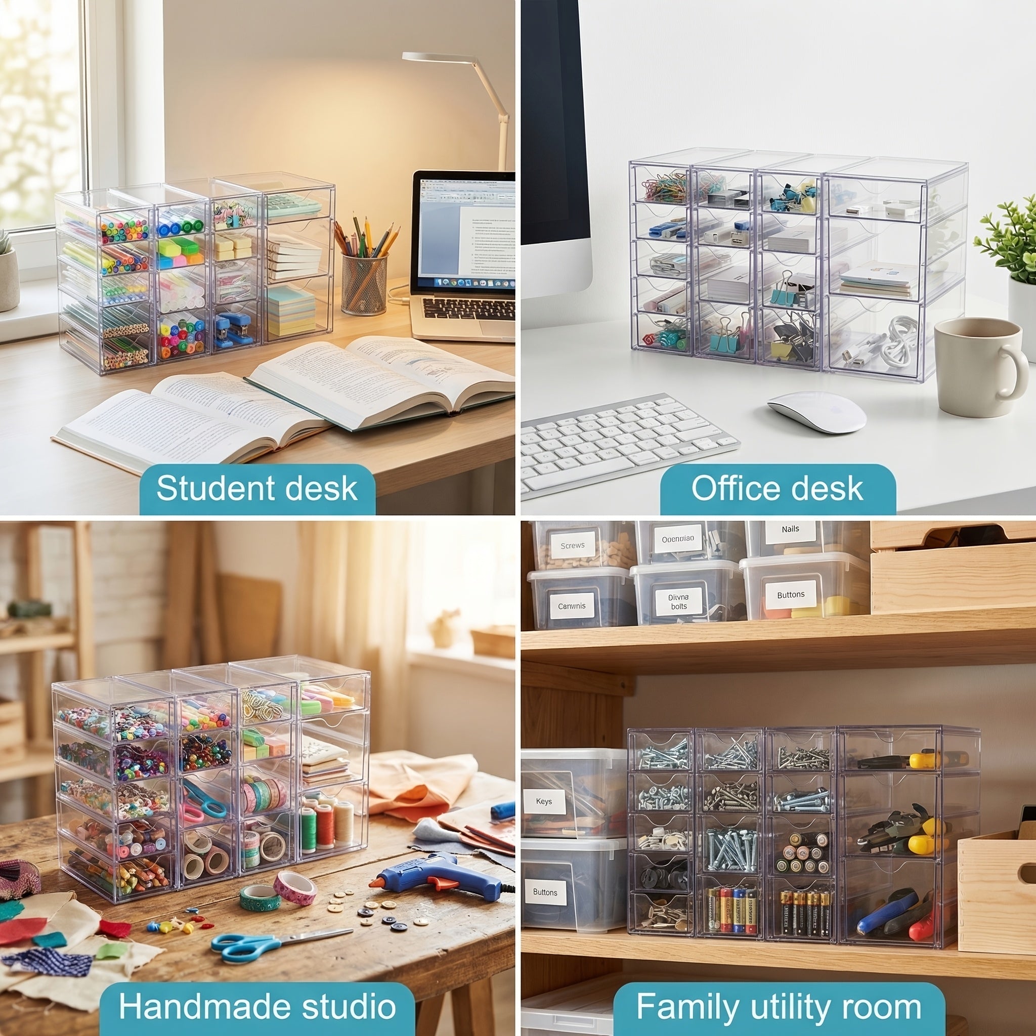 Easy-Access Pull-Out Cabinet Drawer Organizer – smooth-access storage, space-saving cabinet organization, designed for American kitchens, pantries, apartments, home organization, daily use and practical gifting