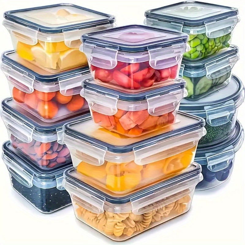 Modern 48/24Pcs Airtight Food Storage Containers – leak-resistant reusable meal prep, Food Storage Container Set 48 24Pcs Food Storage Container Set Fresh-Keeping Boxes Easy-To-Secure Lids, designed for American homes, daily convenience and practical