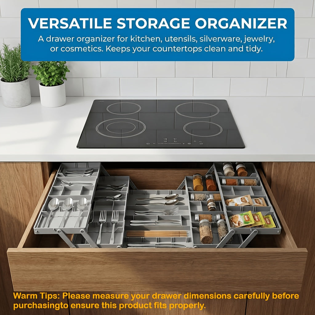 Space-Saving 3 Tier Stackable Storage Drawer – smooth-access cabinet organization, A Collapsible Drawer Storage Box Two Rows And Three Layers with New ABS Material, designed for American homes, daily convenience and practical gifting
