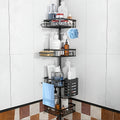 Modern Adjustable Home Storage Rack – durable multi-purpose storage, Corner Shower Caddy Tension Pole Adjustable 42 to 115 Inches 4-Tier Baskets Rustproof Shower, designed for American homes, daily convenience and practical gifting