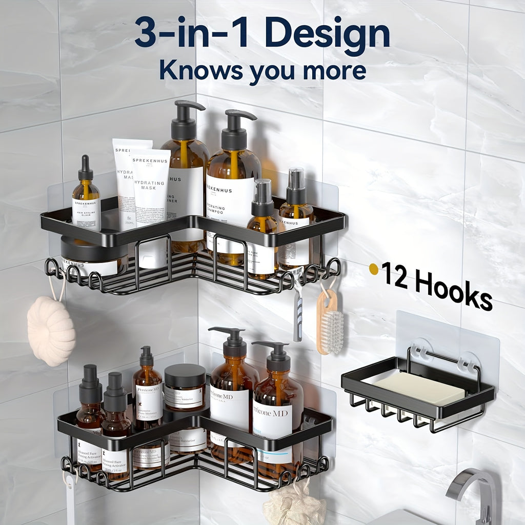 Smart Adjustable Home Storage Rack – durable multi-purpose storage, Versatile Adjustable Home Storage Rack durable multi-purpose storage Corner Adhesive Shower Caddy, designed for American homes and practical gifting