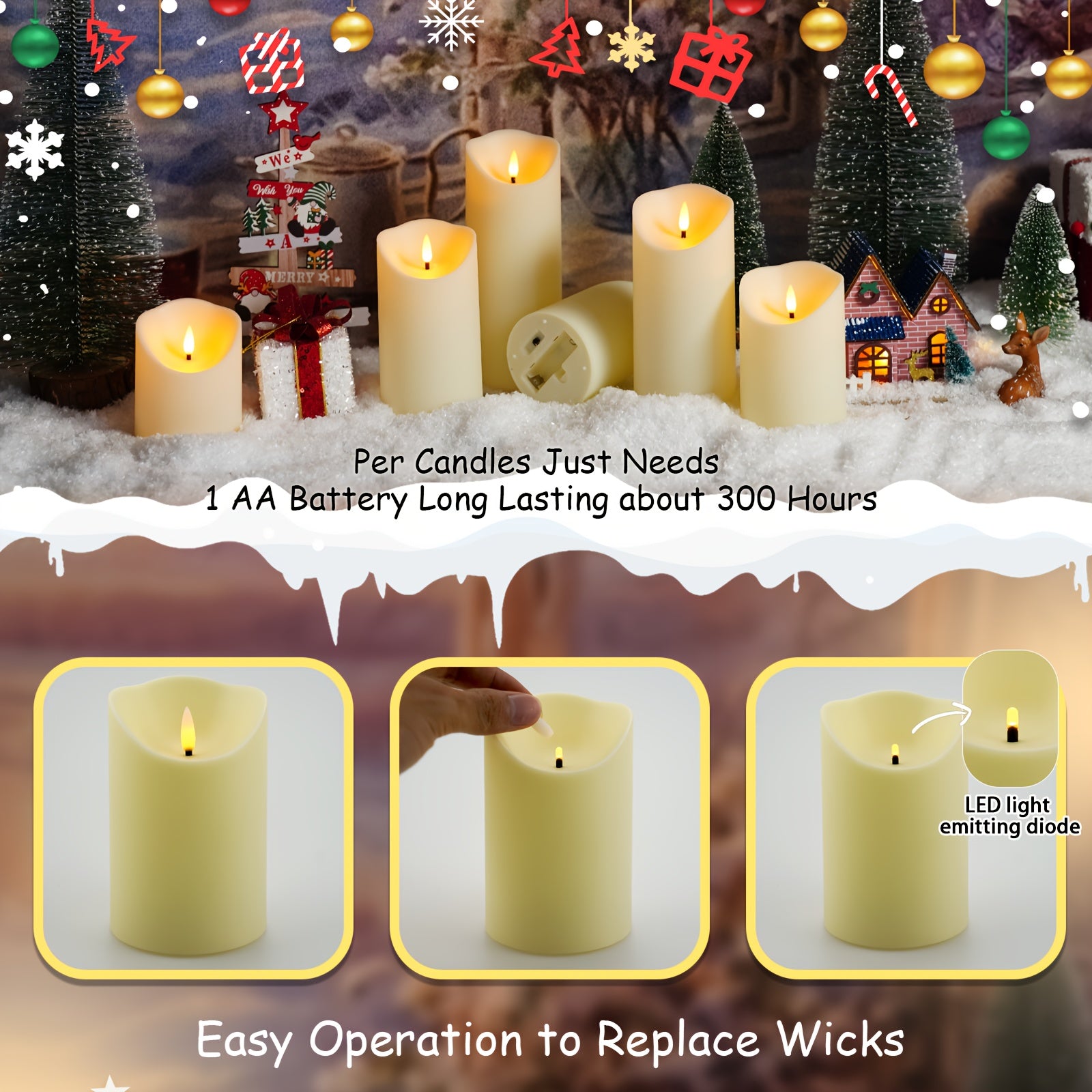 Versatile Home Storage Organizer – space-saving everyday organization, NIMIKO Set of 9 Flicker Flameless LED Candles with 2 Remote Controls And Timers, designed for American homes, daily convenience and practical gifting