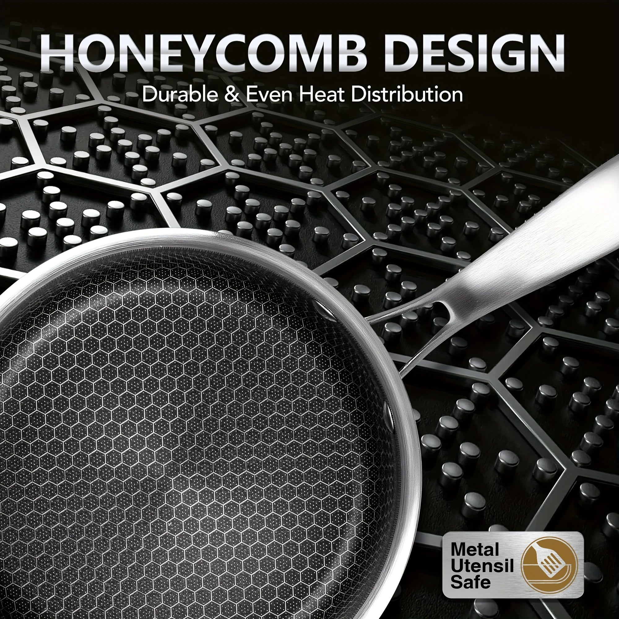 Saucepan with Lid, Premium Triple Ply Stainless Steel Sauce Pan with Lid, Small Saucepan with Honeycomb Interior