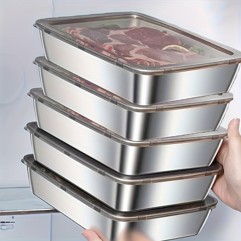 Premium 2/5pcs Kitchen Baking Dish Set – oven-ready cooking and serving, 2 5pcs Durable Stainless Steel Food Storage Container Set - Leakproof BPA Free Microwave, designed for American homes, daily convenience and practical gifting