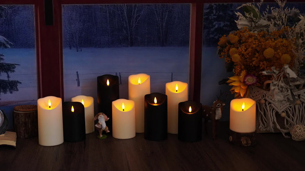 Versatile Home Storage Organizer – space-saving everyday organization, NIMIKO Set of 9 Flicker Flameless LED Candles with 2 Remote Controls And Timers, designed for American homes, daily convenience and practical gifting