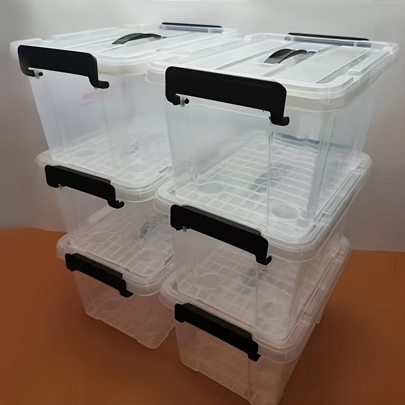 Storage Bins – Easy-Access 2/4/6pcs Stackable Home Storage Bins – portable space-saving storage,
