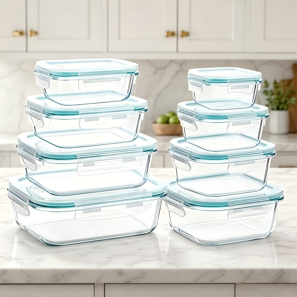 Food Storage Containers – Versatile 4/8pcs Airtight Food Storage Container Set – leak-resistant lids, reusab
