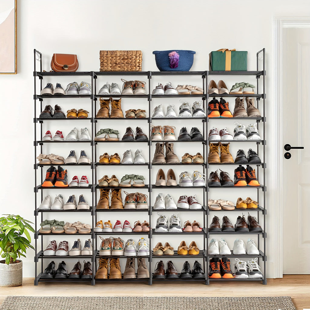 Easy-Access Adjustable Home Storage Rack – durable multi-purpose storage, 9 10 Tiers Shoe Rack Storage Organizer Shoe Shelf Organizer Holds 80 Pairs Shoe, designed for American homes, daily convenience and practical gifting