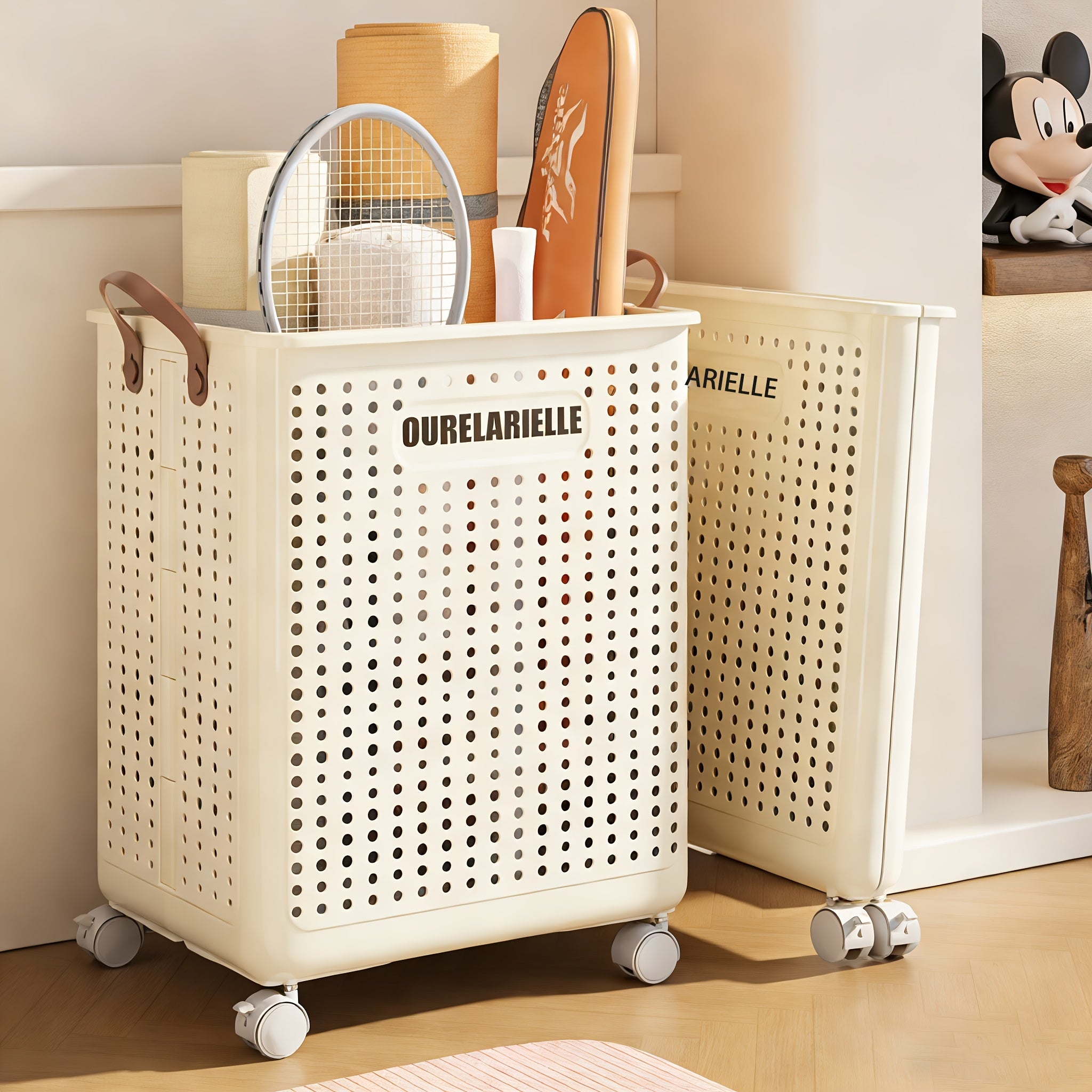 Smart Stackable Home Storage Bins – portable space-saving storage, 15 8 20GaA Large Foldable Wheeled Laundry Basket Multiple Sizes Available Without Lid -, designed for American homes, daily convenience and practical gifting