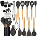Kitchen Essential – 33pcs/set, Silicone Utensil Set, Kitchen Utensil Set, Safety Cooking Utensils Set, Non-Stick Cooking Utensils Set With Handle, Washable Modern Cookware, Kitchen Stuff, Ki