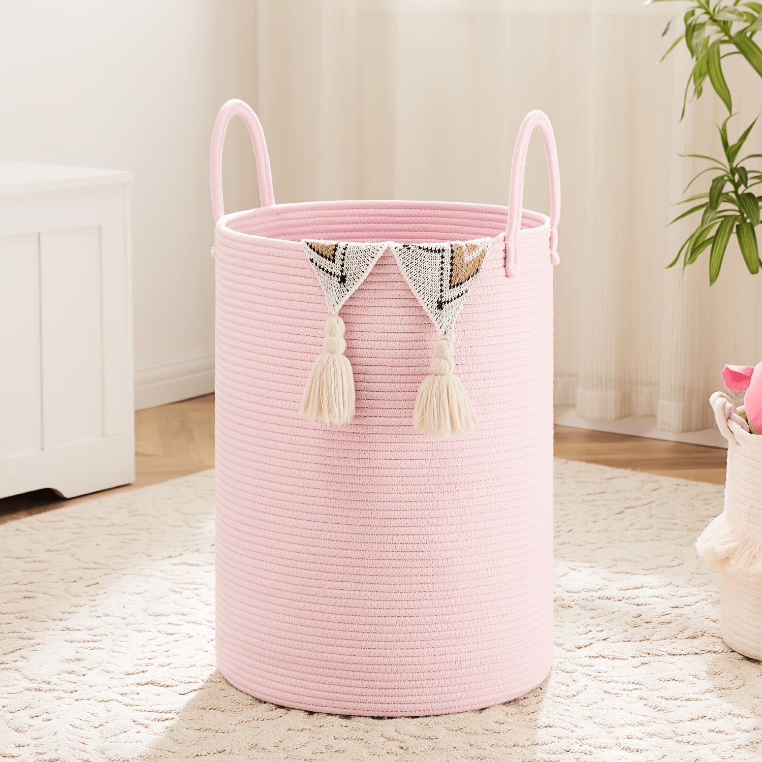 Home Living Essential – Collapsible Laundry Basket Woven Rope Laundry Hamper 12 15gal 15 85gal 21 13gal