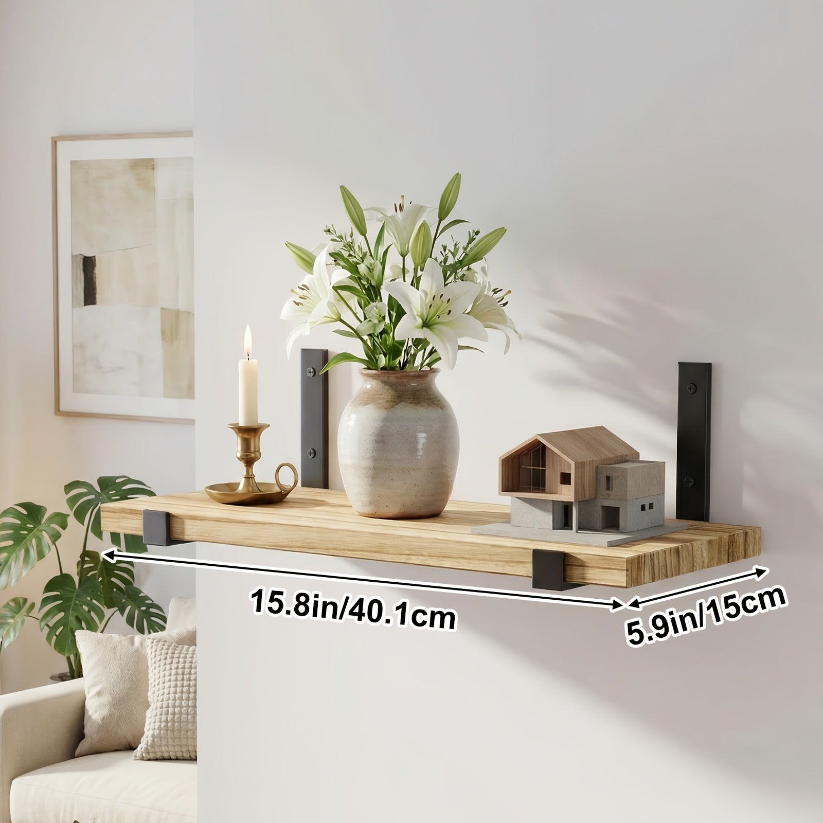 Space-Saving 10pcs Home Storage Organizer – space-saving everyday organization, TOMNK 10pcs Floating Shelves for Wall 15 8 5 9in Wall Shelves for Bedroom, designed for American homes, daily convenience and practical gifting
