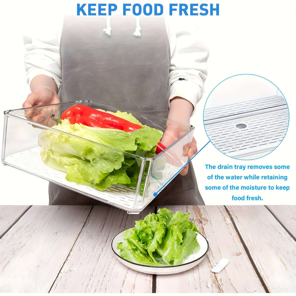 Easy-Access 7/14pcs Refrigerator Storage Organizer – easy-access fridge organization, 7 14pcs Fridge Organizer Clear Refrigerator Storage Boxes with Lids BPA Free Stackable Fruit, designed for American homes, daily convenience and practical gifting