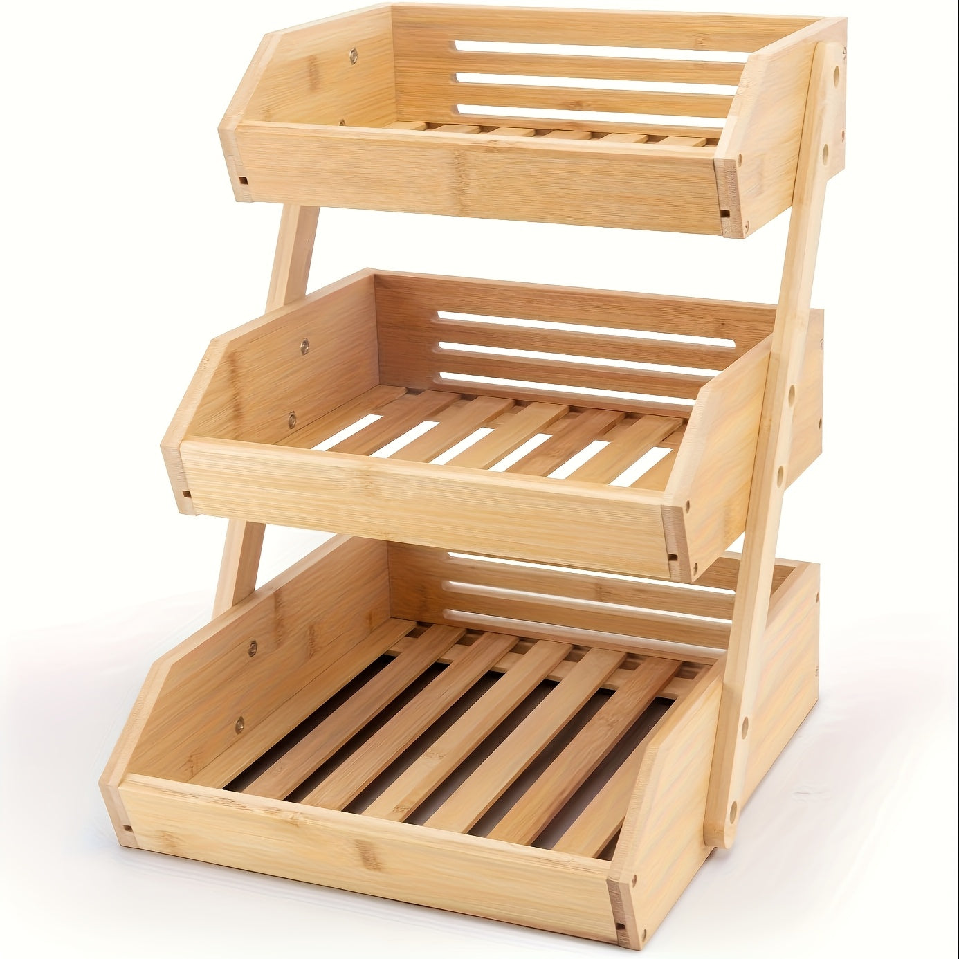 Storage Rack – Compact 3 Tier Adjustable Kitchen Storage Rack – multi-purpose organization, durab