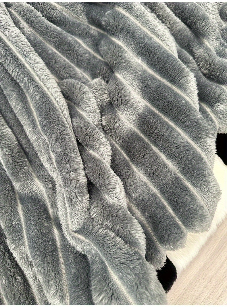 Space-Saving Cozy Home Textile Accent – comfortable everyday home styling, Ultra-Soft Thick Fleece Blanket Multi-Color 3D Faux Rabbit Fur Double-Sided Ideal for All Seasons, designed for American homes, daily convenience and practical gifting