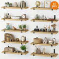 Space-Saving 10pcs Home Storage Organizer – space-saving everyday organization, TOMNK 10pcs Floating Shelves for Wall 15 8 5 9in Wall Shelves for Bedroom, designed for American homes, daily convenience and practical gifting