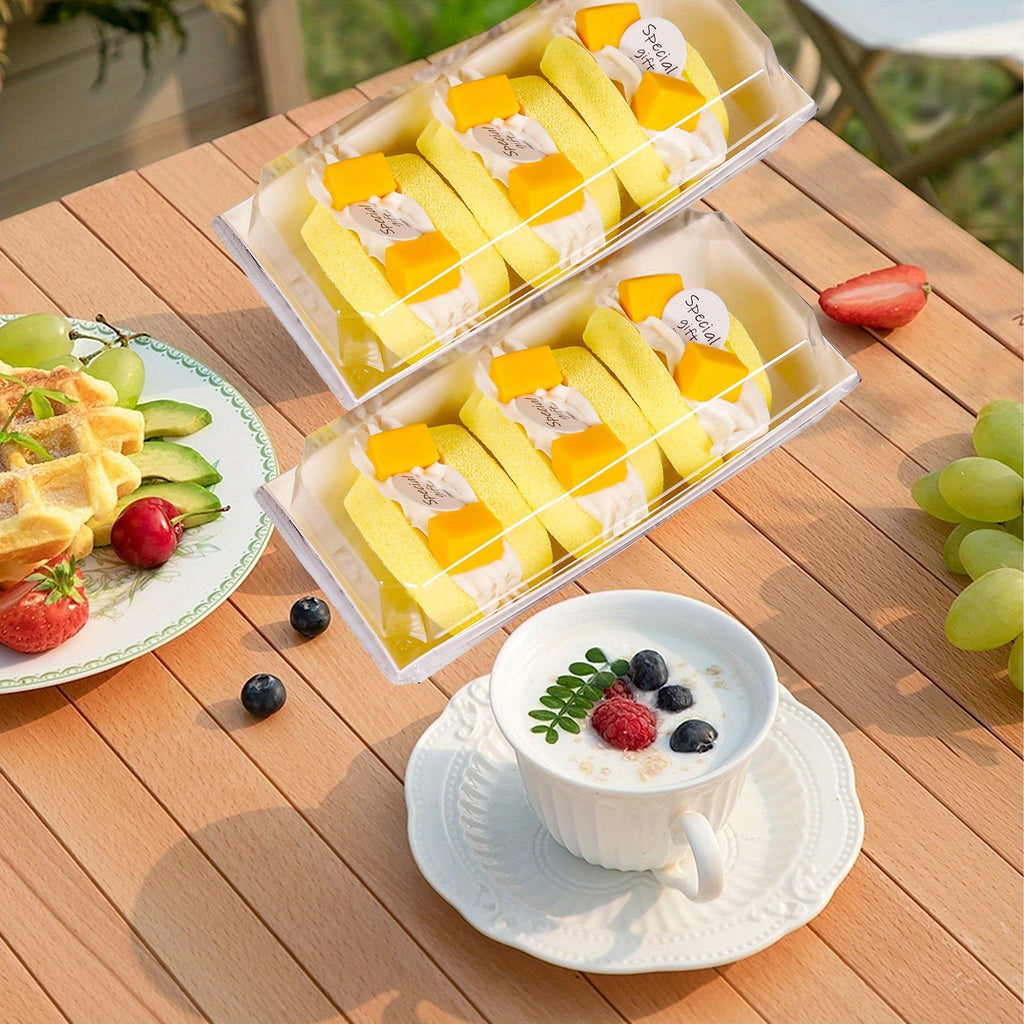 50/100pcs, White Transparent Cooked Food Box, Bread Box with A Window, Equipped with Twine, for Cakes, Pies, Cookies And Other Pastries, for Birthday Parties, Friends Gatherings, Christmas, Halloween, Easter, Thanksgiving