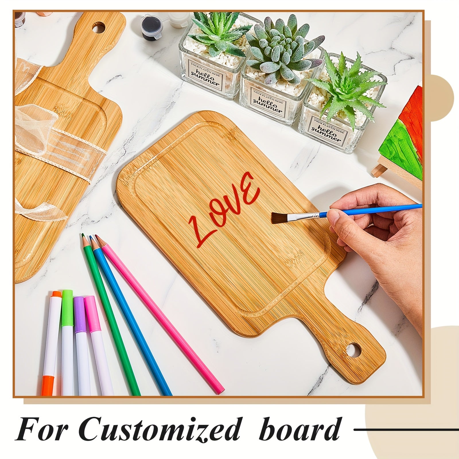 20pcs Bulk Bamboo Wood Cutting Boards - ized Engravable Blanks, Small Chopping Boards Suitable for Wedding Favors, Housewarming Gifts, Bulk Engraved with Names/Dates, Use