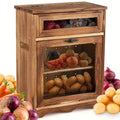 Heavy-Duty Countertop Bread Storage Box – fresh-bread countertop organization, Wooden Countertop Storage Cabinet Potato And Onion Bin Box Wooden Bread Storage Bins Potato, designed for American homes, daily convenience and practical gifting