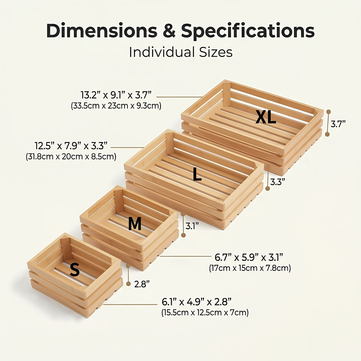 Space-Saving Adjustable Home Storage Rack – durable multi-purpose storage, Bamboo Storage Bins Set Multi-Size Kitchen Pantry Organizer Multi-Functional Storage Boxes for Home Organization, designed for American homes, daily convenience and practical