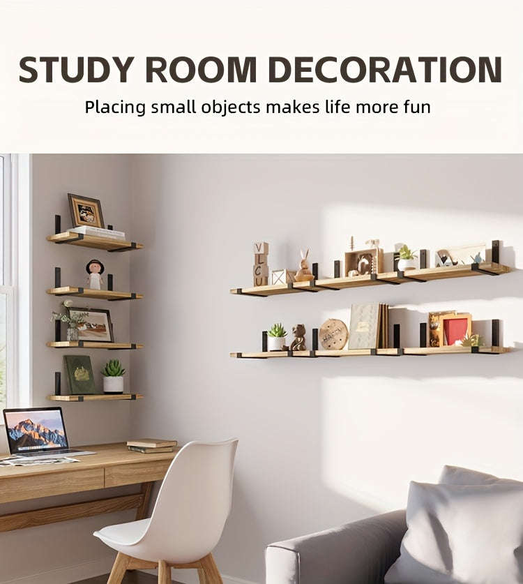 Space-Saving 10pcs Home Storage Organizer – space-saving everyday organization, TOMNK 10pcs Floating Shelves for Wall 15 8 5 9in Wall Shelves for Bedroom, designed for American homes, daily convenience and practical gifting
