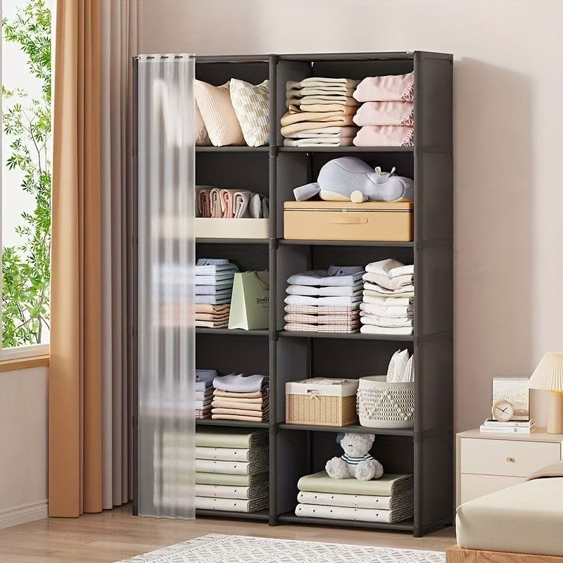 Versatile Adjustable Home Storage Rack – durable multi-purpose storage, New Double Row 10 Compartment Storage Space Reshape The Spatial Order This Storage Rack, designed for American homes, daily convenience and practical gifting