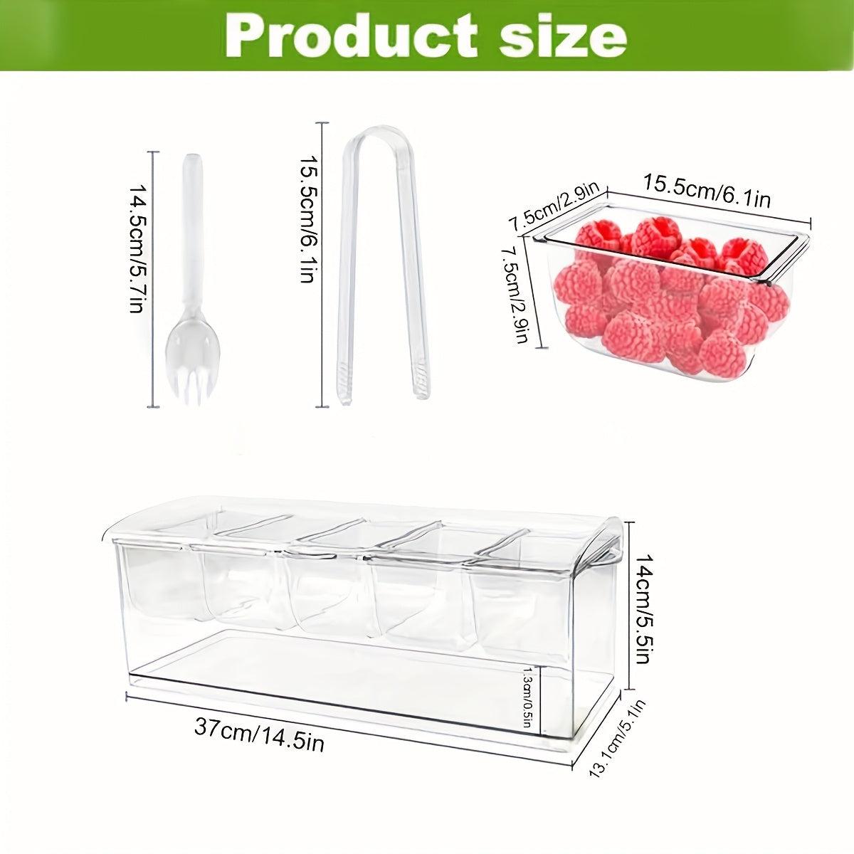 Space-Saving 1pc Glass Spice Jar Set – clear reusable pantry storage, Spice Jar Refrigerator 1pc Spice Jar Refrigerator Fruit Transparent Tray Refrigerated Seasoning Box with, designed for American homes, daily convenience and practical gifting