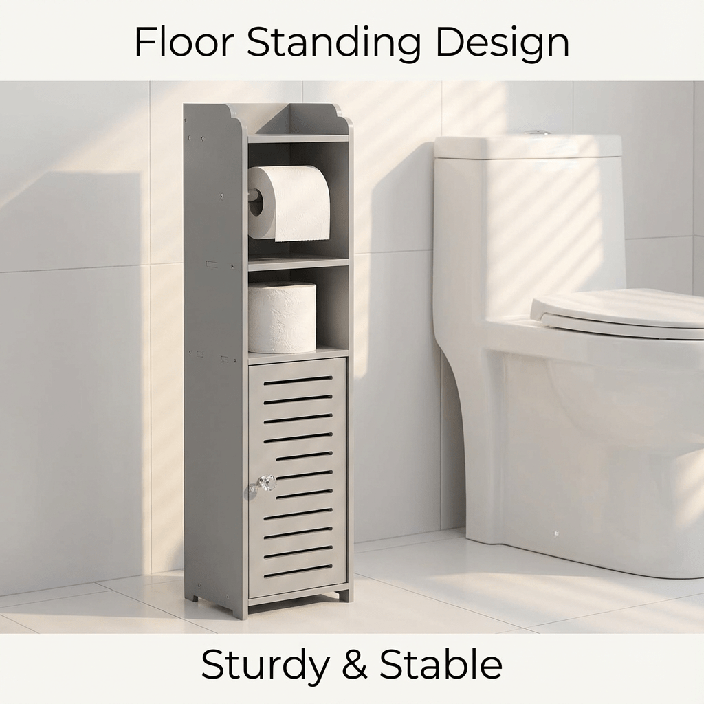 Compact Home Storage Organizer – space-saving everyday organization, Compact Storage Unit for Bathrooms Designed with a Slim Profile And Made from Durable, designed for American homes, daily convenience and practical gifting