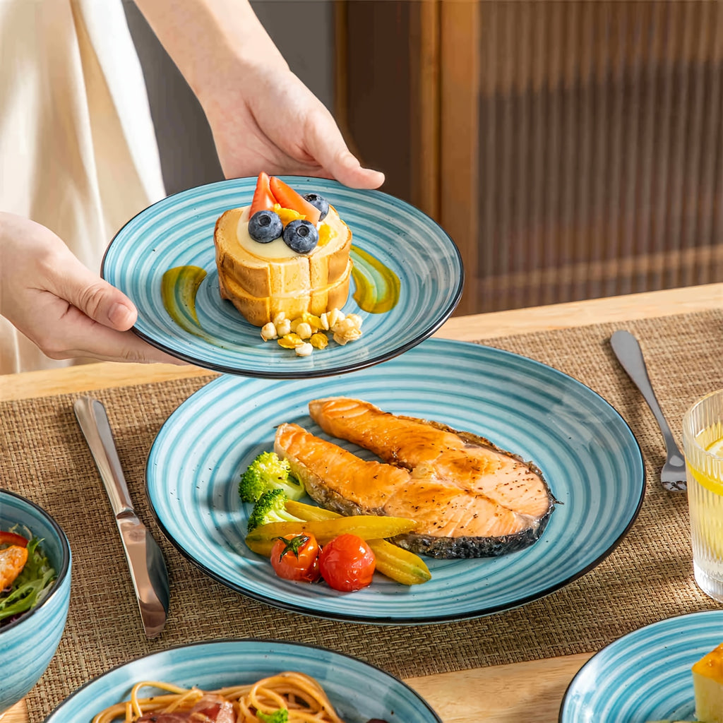 Easy-Access Home Storage Organizer – space-saving everyday organization, Zenora Ceramic Dinnerware Set Service for 6 Stoneware Set Bowls Set Dishes Set Including, designed for American homes, daily convenience and practical gifting