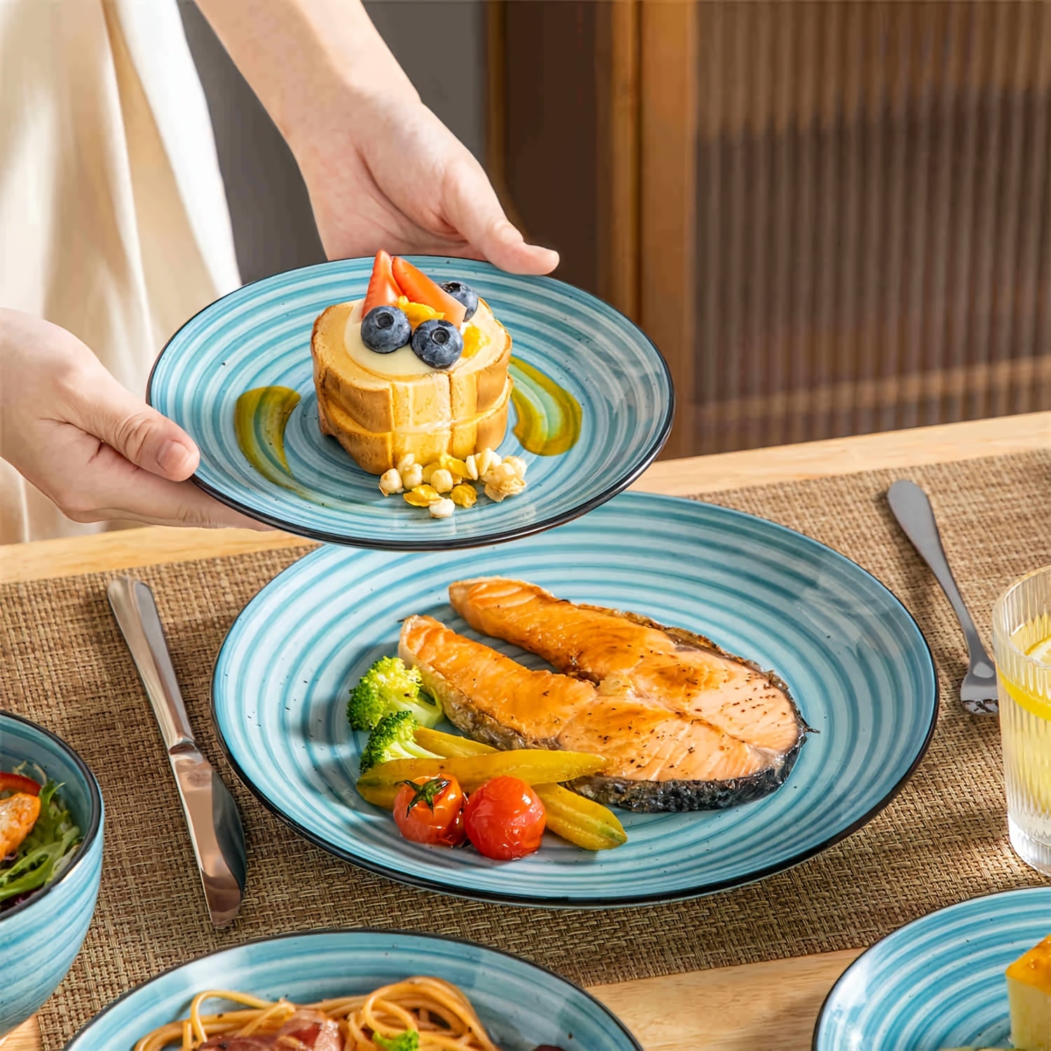 Easy-Access Home Storage Organizer – space-saving everyday organization, Zenora Ceramic Dinnerware Set Service for 6 Stoneware Set Bowls Set Dishes Set Including, designed for American homes, daily convenience and practical gifting