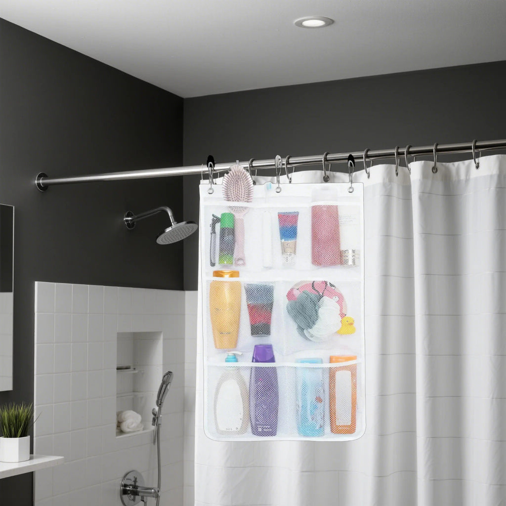 Easy-Access 1/2/3/4 Pack Home Storage Organizer – space-saving everyday organization, 7 Pocket Hanging Mesh Shower Caddy Quick-Dry Portable Bathroom Organizer for Soap Shampoo Cruise, designed for American homes, daily convenience and practical gifti